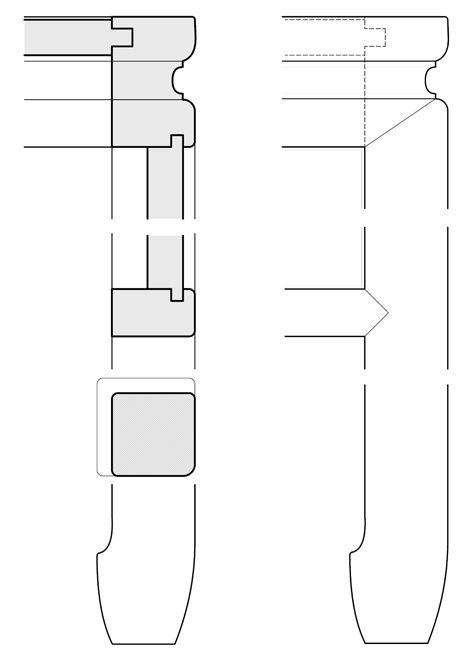 Partial detail drawings